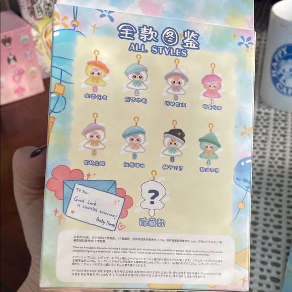 Baby Three Sunny Doll Beret Plush Doll with Hat - Blue - Picture 11 of 11